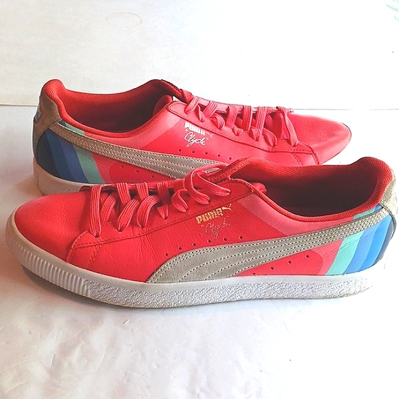 PUMA Clyde Dolphin Porcelain Rose Size 11.5 Sneakers - Picture 6 of 14